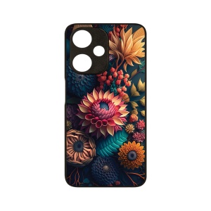 Husa BestCase® Slim Glassy, Compatibila Cu OPPO A59 5G, Colorful Flowers, G 1241 - Img 1