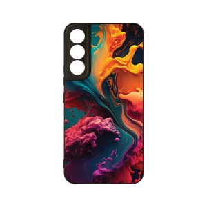Husa BestCase® Slim Glassy, Compatibila Cu Samsung Galaxy S22, Liquid Colors, G 1234 - Img 1