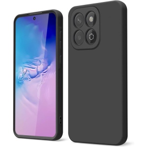 BestCase® Husa Premium Silicon, Compatibila Cu Honor X6b, 1.2MM Slim, Microfibra in interior, Antisoc, Rezistent la socuri, Protectie Camera, Negru - Img 1