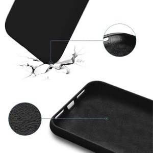 BestCase® Husa Premium Silicon, Compatibila Cu OPPO Reno12 FS, 1.2MM Slim, Microfibra in interior, Antisoc, Rezistent la socuri, Protectie Camera, Negru - Img 4