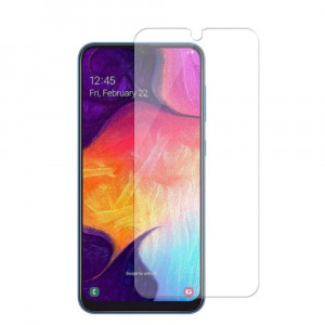 Folie sticla compatibila cu Samsung Galaxy A30s, 0.33mm, 9H, Transparent, Case friendly, Folia nu acopera tot ecranul - Img 1