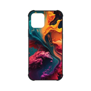 Husa BestCase® Anti Shock Glassy, Compatibila Cu Apple iPhone 12 / 12 Pro, Liquid Colors, G 1234 - Img 1