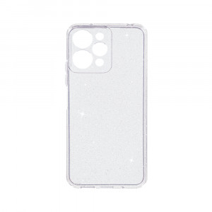 Husa BestCase® Crystal Glitter 2MM, Compatibila Cu Apple iPhone 12 Pro, Anti-soc, Rezistenta la uzura, Protectie Camera, Glitter Silver - Img 1