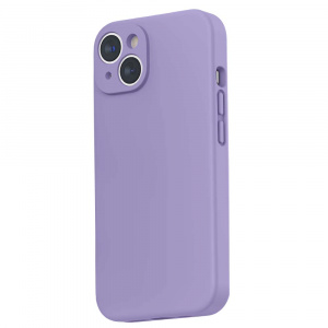 Husa BestCase® Premium Silicon, Compatibila Cu Apple iPhone 14, 1.2MM Slim, Microfibra in interior, Antisoc, Rezistent la socuri, Protectie Camera, Margini ridicate pentru protectia ecranului, Liliac - Img 1