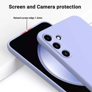 Husa BestCase® Premium Silicon, Compatibila Cu Honor Magic5 Lite, 1.2MM Slim, Microfibra in interior, Mov - Img 3