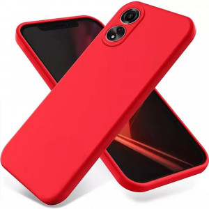Husa BestCase® Premium Silicon, Compatibila Cu OPPO A17, 1.2MM Slim, Microfibra in interior, Antisoc, Rezistent la socuri, Protectie Camera, Margini ridicate pentru protectia ecranului, Rosu - Img 1