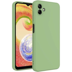 Husa BestCase® Premium Silicon, Compatibila Cu Samsung Galaxy A04e, 1.2MM Slim, Microfibra in interior, Verde avocado - Img 1