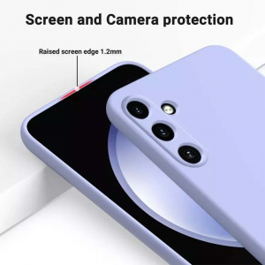 Husa BestCase® Premium Silicon, Compatibila Cu Samsung Galaxy A25, 1.2MM Slim, Microfibra in interior, Antisoc, Rezistent la socuri, Protectie Camera, Margini ridicate pentru protectia ecranului, Mov - Img 3