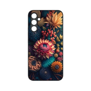 Husa BestCase® Slim Glassy, Compatibila Cu Samsung Galaxy S23 FE, Colorful Flowers, G 1241 - Img 1