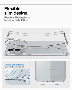 BestCase® Husa Clear Silicon pentru Samsung Galaxy S25 Edge, Transparent - Img 3