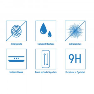 Folie Sticla Privacy compatibila cu Samsung Galaxy A04s, 9H, 0.3MM - Img 2