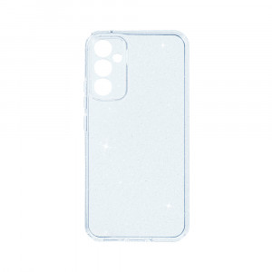 Husa BestCase® Crystal Glitter 2MM, Compatibila Cu Samsung Galaxy A05s, Anti-soc, Rezistenta la uzura, Protectie Camera, Glitter Silver - Img 1