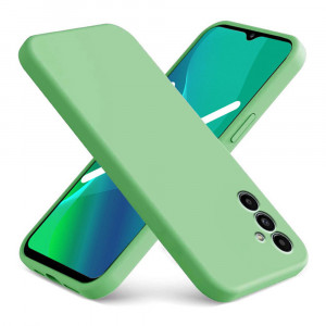 Husa BestCase® Premium Silicon, Compatibila Cu Samsung Galaxy A25, 1.2MM Slim, Microfibra in interior, Antisoc, Rezistent la socuri, Protectie Camera, Margini ridicate pentru protectia ecranului, Verde avocado - Img 1