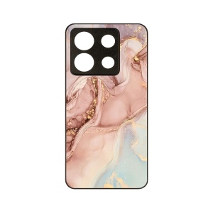 Husa BestCase® Slim Glassy, Compatibila Cu Xiaomi Redmi Note 13 5G, Rose Marble, G 1253 - Img 1