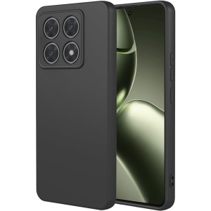 BestCase® Husa pentru Xiaomi 14T, Premium Slim Silicon 1.2MM, Microfibra in interior, Antisoc, Protectie camera si ecran, Negru - Img 1
