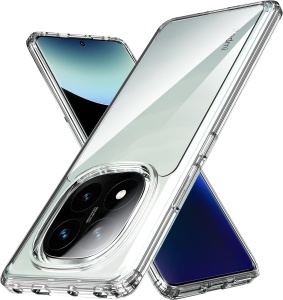 BestCase® Husa Pentru Xiaomi Redmi Note 14 Pro 5G, Anti Shock 1.5MM, Protectie camera si ecran, Transparent - Img 1