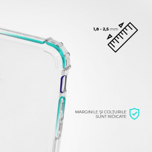 Husa BestCase® Anti Shock 1.5MM, Compatibila Cu Xiaomi Redmi A1, Rezistenta La Socuri, Protectie Camera, Margini ridicate pentru protectia ecranului, Transparent - Img 2