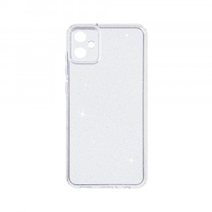 Husa BestCase® Crystal Glitter 2MM, Compatibila Cu Samsung Galaxy A05, Anti-soc, Rezistenta la uzura, Protectie Camera, Glitter Silver - Img 1