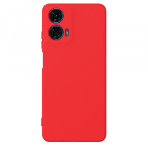 Husa BestCase® Premium Silicon, Compatibila Cu Motorola Moto G04, 1.2MM Slim, Microfibra in interior, Antisoc, Rezistent la socuri, Protectie Camera, Margini ridicate pentru protectia ecranului, Rosu - Img 1