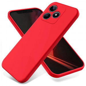 Husa BestCase® Premium Silicon, Compatibila Cu OPPO A79 5G, 1.2MM Slim, Microfibra in interior, Antisoc, Rezistent la socuri, Protectie Camera, Margini ridicate pentru protectia ecranului, Rosu - Img 1