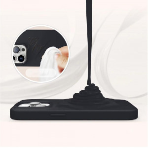 Husa BestCase® Premium Silicon, Compatibila Cu Xiaomi Redmi A2, 1.2MM Slim, Microfibra in interior, Antisoc, Rezistent la socuri, Protectie Camera, Margini ridicate pentru protectia ecranului, Negru - Img 3