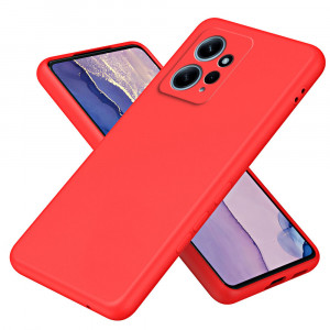 Husa BestCase® Premium Silicon, Compatibila Cu Xiaomi Redmi Note 12 4G, 1.2MM Slim, Microfibra in interior, Antisoc, Rezistent la socuri, Protectie Camera, Margini ridicate pentru protectia ecranului, Rosu - Img 1
