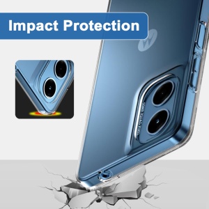 BestCase® Husa Clear Silicon pentru Motorola Moto G55, Transparent - Img 2