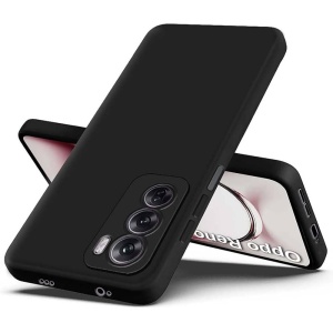 BestCase® Husa Premium Silicon, Compatibila Cu OPPO Reno12 5G, 1.2MM Slim, Microfibra in interior, Antisoc, Rezistent la socuri, Protectie Camera, Negru - Img 1