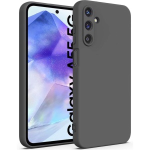 BestCase® Husa Premium Silicon, Compatibila Cu Samsung Galaxy S24, 1.2MM Slim, Microfibra in interior, Antisoc, Rezistent la socuri, Protectie Camera, Gri inchis - Img 1