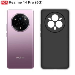 BestCase® Husa Slim Silicon pentru Realme 14 Pro 5G, Negru mat - Img 2
