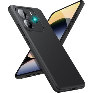 BestCase® Husa Slim Silicon pentru Xiaomi Redmi Note 14 4G, Negru mat - Img 1