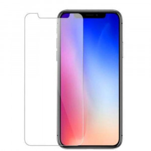 Folie sticla compatibila cu Apple iPhone X, 0.33mm, 9H, Transparent, Case friendly, Folia nu acopera tot ecranul - Img 1