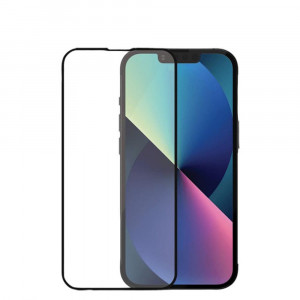 Folie Sticla Full Cover compatibila cu Apple iPhone 13 Pro Max, 6D Full Glue, Full Face, 9H, 0.3MM, acopera tot ecranul, margini negre - Img 1