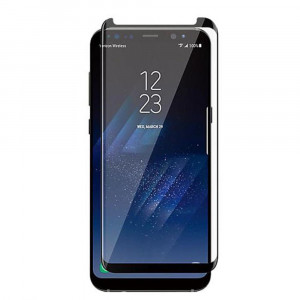 Folie Sticla Full Cover compatibila cu Samsung Galaxy S8, Case Friendly, 5D Full Glue, Full Face, 9H, 0.3MM, acopera tot ecranul, margini negre - Img 1