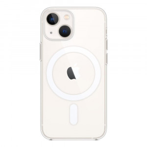 Husa BestCase® Mag Anti Shock 1.5mm, Pentru Apple iPhone 13 Mini, Compatibila MagSafe, Protectie Camera, 2 in 1 incarcare si magnet, Transparent - Img 1