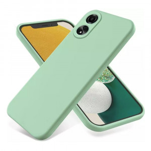 Husa BestCase® Premium Silicon, Compatibila Cu OPPO A98 5G, 1.2MM Slim, Microfibra in interior, Antisoc, Rezistent la socuri, Protectie Camera, Margini ridicate pentru protectia ecranului, Verde avocado - Img 1