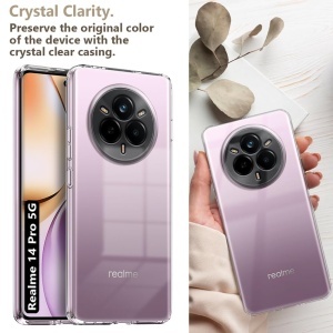 BestCase® Husa Clear Silicon pentru Realme 14 Pro 5G, Transparent - Img 3