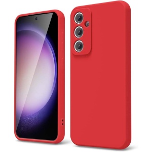 BestCase® Husa Premium Silicon, Compatibila Cu Samsung Galaxy S24, 1.2MM Slim, Microfibra in interior, Antisoc, Rezistent la socuri, Protectie Camera, Rosu - Img 1