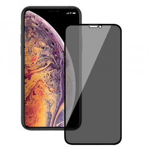 Folie Sticla Privacy compatibila cu Apple iPhone 12, 9H, 0.3MM - Img 1