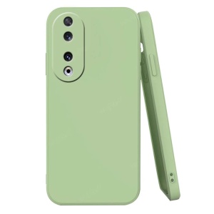 Husa BestCase® Premium Silicon, Compatibila Cu Honor 90 5G, 1.2MM Slim, Microfibra in interior, Verde avocado - Img 1