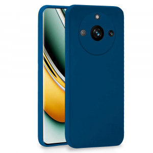 Husa BestCase® Premium Silicon, Compatibila Cu Realme 11 Pro Plus, 1.2MM Slim, Microfibra in interior, Antisoc, Rezistent la socuri, Protectie Camera, Margini ridicate pentru protectia ecranului, Albastru inchis - Img 1