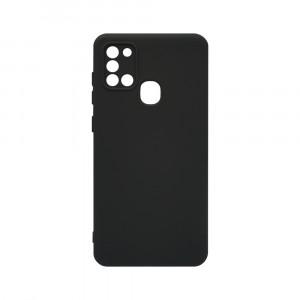Husa BestCase® Premium Silicon, Compatibila Cu Samsung Galaxy A21s, 1.2MM Slim, Microfibra in interior, Antisoc, Rezistent la socuri, Protectie Camera, Margini ridicate pentru protectia ecranului, Negru - Img 1