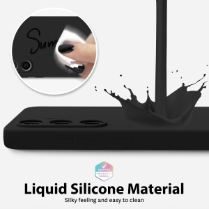 BestCase® Husa pentru Samsung Galaxy S25 Plus, Premium Slim Silicon 1.2MM, Microfibra in interior, Antisoc, Protectie camera si ecran, Negru - Img 3