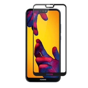 Intelli® Folie Sticla Securizata Full Cover compatibila cu Huawei P20 Lite, 9H, 0.3MM, acopera tot ecranul, full glue, margini negre - Img 1