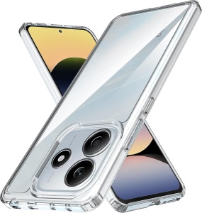 BestCase® Husa Pentru Xiaomi Redmi Note 14 5G, Anti Shock 1.5MM, Protectie camera si ecran, Transparent - Img 1