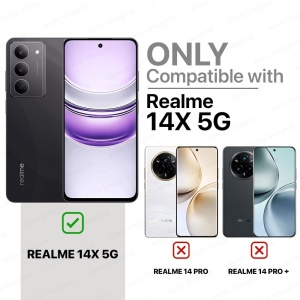 BestCase® Husa Slim Silicon pentru Realme 14x 5G, Negru mat - Img 4