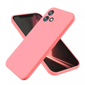 Husa BestCase® Premium Silicon, Compatibila Cu Motorola Moto G84, 1.2MM Slim, Microfibra in interior, Antisoc, Rezistent la socuri, Protectie Camera, Margini ridicate pentru protectia ecranului, Pink - Img 1
