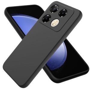 Husa pentru Infinix Note 40 Pro 4G, BestCase® Slim SIlicon 0.8MM, Protectie Camera, Rezistenta la uzura, Negru mat - Img 1