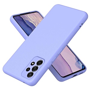 BestCase® Husa Premium Silicon, Compatibila Cu Samsung Galaxy A52 / A52 5G / A52s, 1.2MM Slim, Microfibra in interior, Antisoc, Rezistent la socuri, Protectie Camera, Mov - Img 1