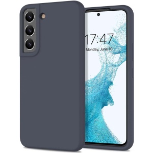 BestCase® Husa Premium Silicon, Compatibila Cu Samsung Galaxy S22, 1.2MM Slim, Microfibra in interior, Antisoc, Rezistent la socuri, Protectie Camera, Gri inchis - Img 1